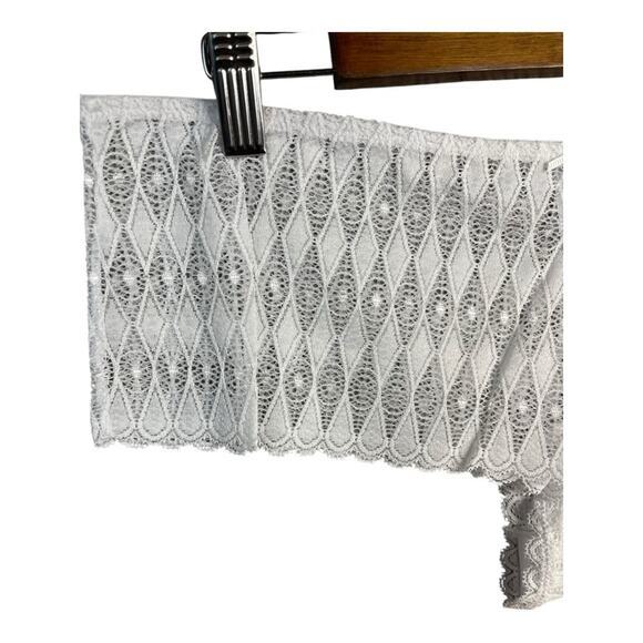 Frederick’s‎ of Hollywood Ellison Lace Boy Short Panty in White 1X NWT - Picture 3 of 7